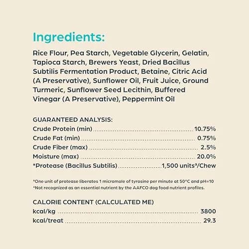 Chewsday Dog Treats Fresh Mint Flavor Dental Chews | Supports Oral Hygiene & Fresh Breath thumbnail 7