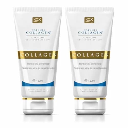 Salcoll Pure Bioactive Anti-Aging Collagen Repair Hand Cream 150ml (5.1 Fl Oz) | Hypoallergenic Moisturizing Lotion for Dry Skin thumbnail 1