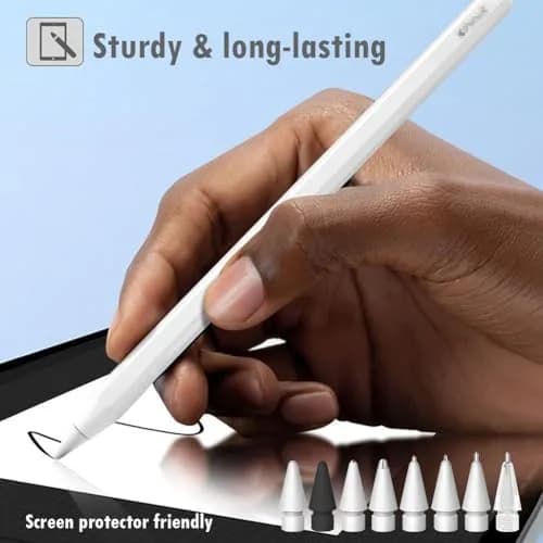 SIXFU 8 Styles Replacement Tips for Apple Pencil Pro, 1st/2nd Gen, USB-C, Logitech Crayon | 9-Piece Set with Storage Box thumbnail 6