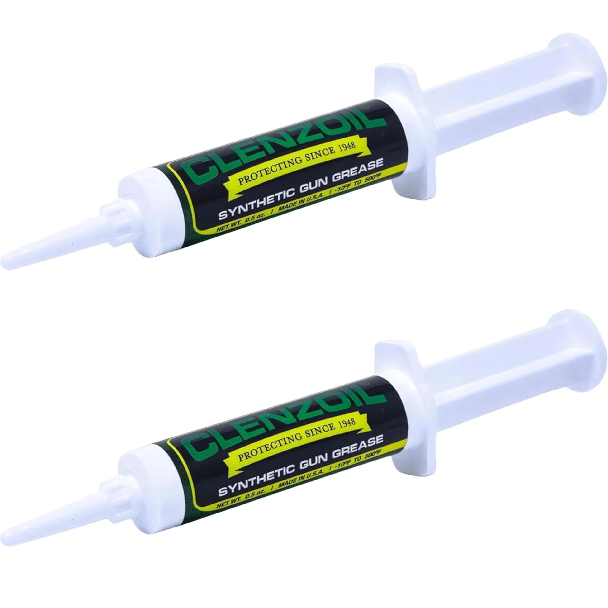 CLENZOIL Synthetic Gun Grease Syringe 0.5 oz | All Firearms, Extreme Heat & Pressure Protection — Grease