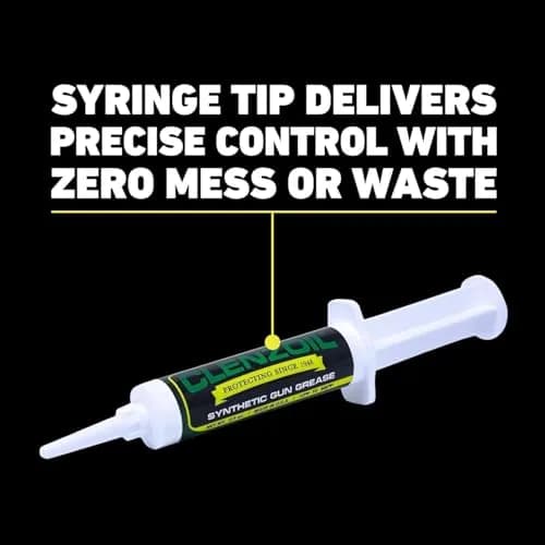 CLENZOIL Synthetic Gun Grease Syringe 0.5 oz | All Firearms, Extreme Heat & Pressure Protection thumbnail 3