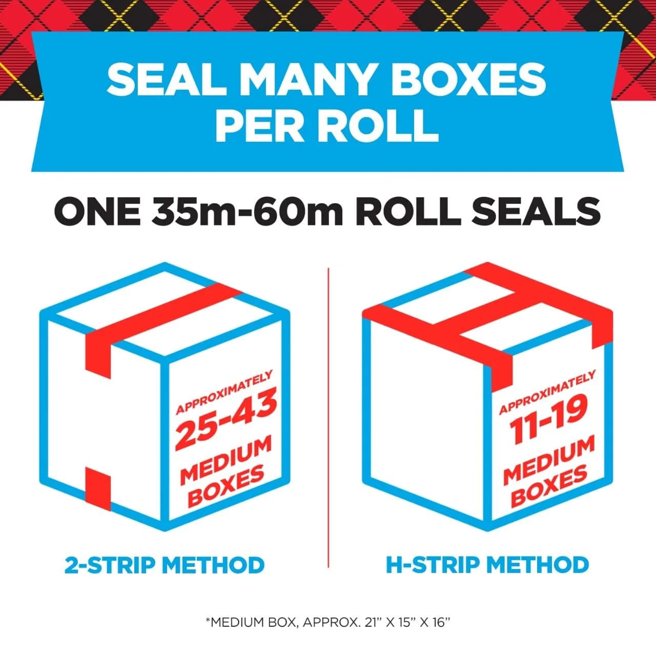 Scotch Heavy Duty Shipping Packaging Tape 3850, Clear, 2 Rolls | Industrial Strength Adhesive - view 3