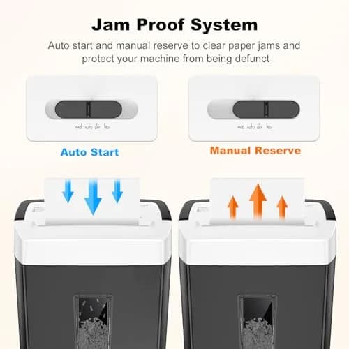 Bonsaii 12-Sheet Cross Cut Paper Shredder 5.46 kg (12 lb) | P-4 Security for Home Office Documents thumbnail 6