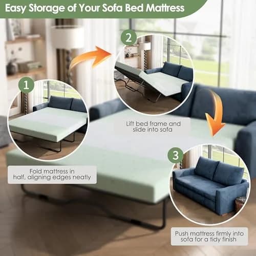 Wellynap 4 Inch Gel Memory Foam Sofa Mattress Queen Size | Support & Comfort for Indian Spaces thumbnail 5