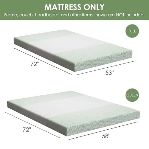 Wellynap 4 Inch Gel Memory Foam Sofa Mattress Queen Size | Support & Comfort for Indian Spaces thumbnail 2