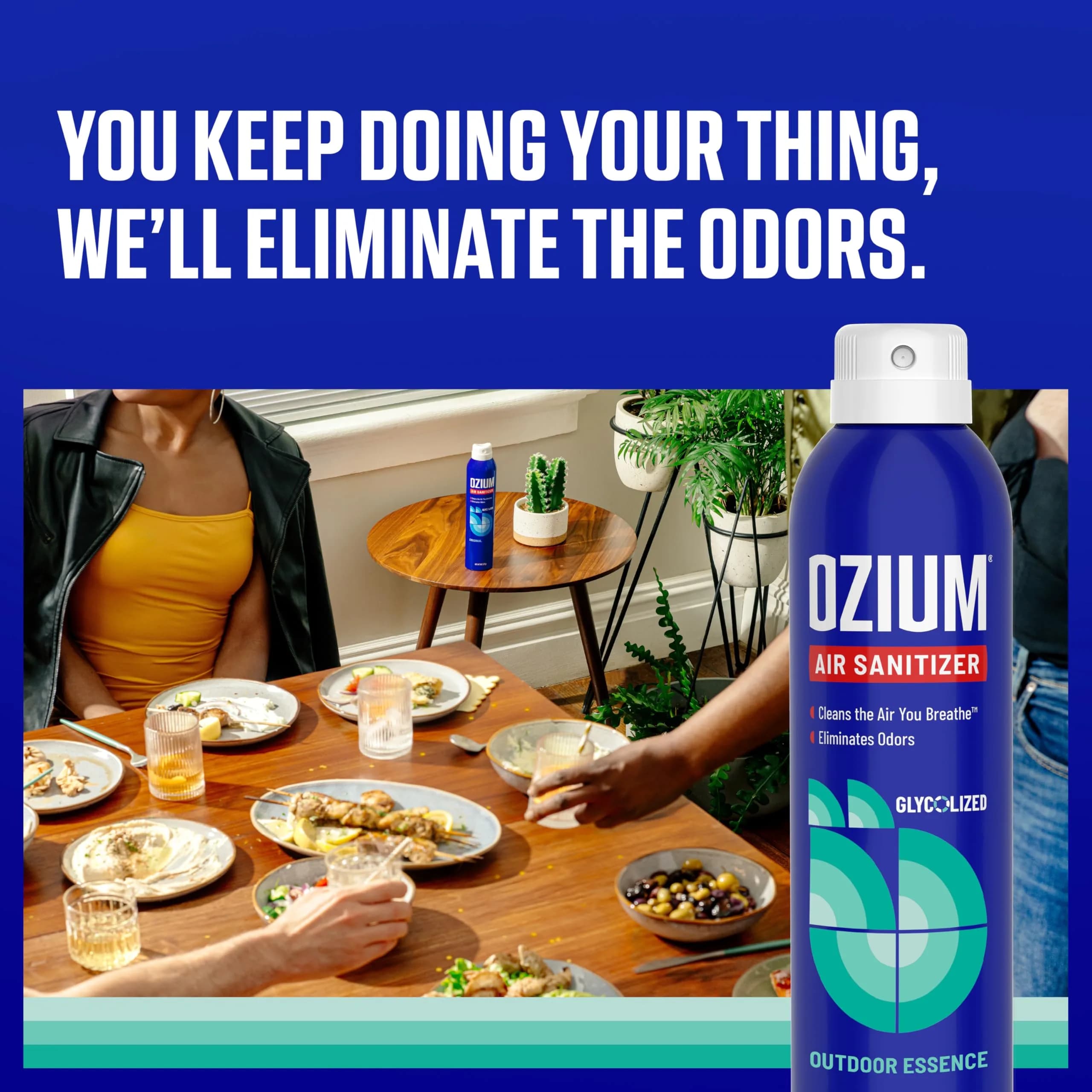 Ozium Outdoor Essence Scent Air Sanitizer Spray, 8 Ounce (Pack of 6) | Eliminates Odors, Reduces Airborne Bacteria - view 2