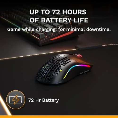 GLORIOUS Model O Classic Wireless Gaming Mouse (Black) | 69g Ultralight, 19K DPI, 100M Click Switches thumbnail 5