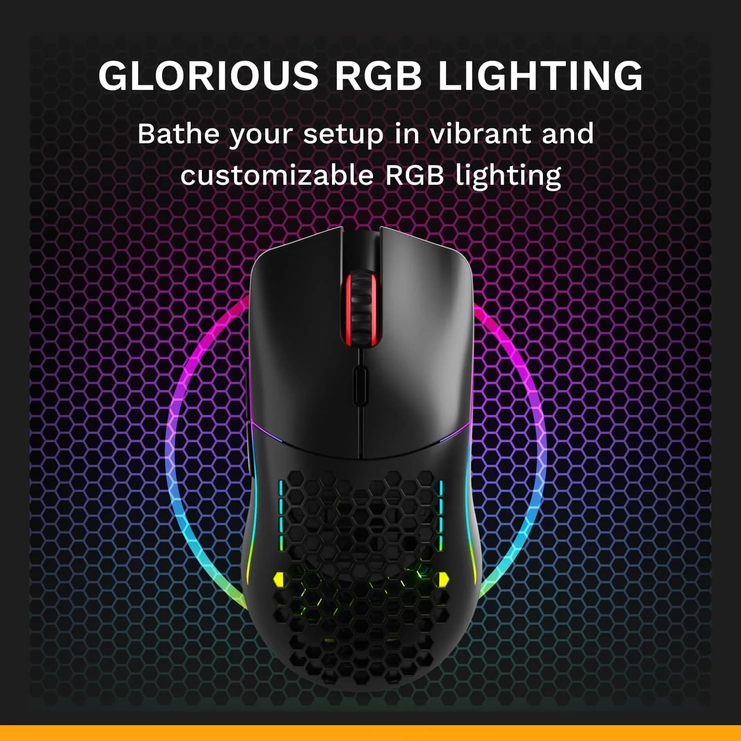 GLORIOUS Model O Classic Wireless Gaming Mouse (Black) | 69g Ultralight, 19K DPI, 100M Click Switches - view 7