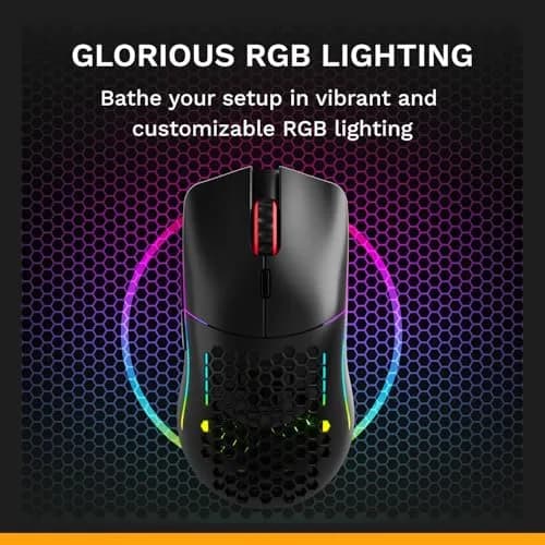 GLORIOUS Model O Classic Wireless Gaming Mouse (Black) | 69g Ultralight, 19K DPI, 100M Click Switches thumbnail 7