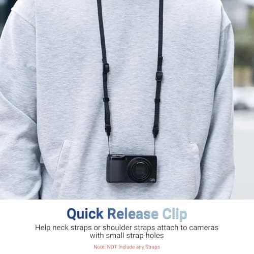 JJC Quick Release QD Loops Buckle Clip Adapter Connector for Sony ZV-1 II ZV1 RX100 VII VI VA V IV D-LUX8 G7X Mark III Cameras | Pack of 2 thumbnail 2