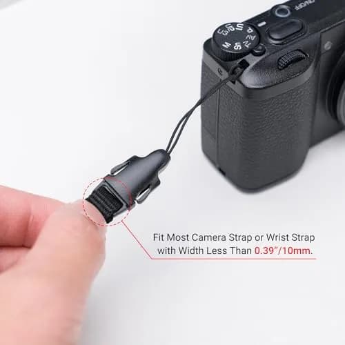 JJC Quick Release QD Loops Buckle Clip Adapter Connector for Sony ZV-1 II ZV1 RX100 VII VI VA V IV D-LUX8 G7X Mark III Cameras | Pack of 2 thumbnail 3