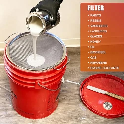 ZHUITU Fine Mesh Paint Strainer 60 Mesh Stainless Steel | Supports Fast, Impurity-Free Painting (70-120 chars) thumbnail 4