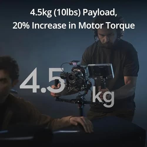 DJI RS 4 Pro Combo (2026) Gimbal Stabilizer for DSLR & Cinema Cameras | 4.5kg Payload, Vertical Shooting thumbnail 3
