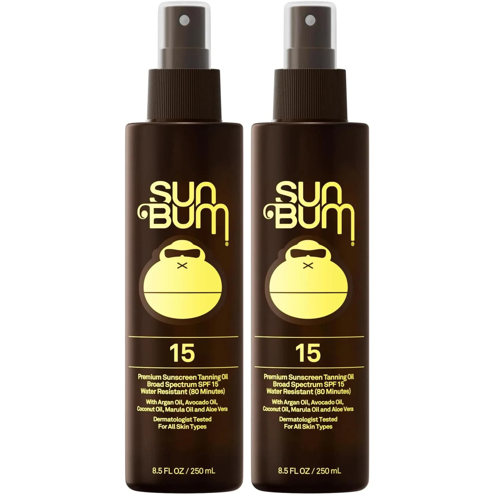Sun Bum SPF 15 Moisturizing Tanning Oil 532ml (17 Fl Oz) | Broad Spectrum UVA/UVB Protection — 8.5 Fl Oz