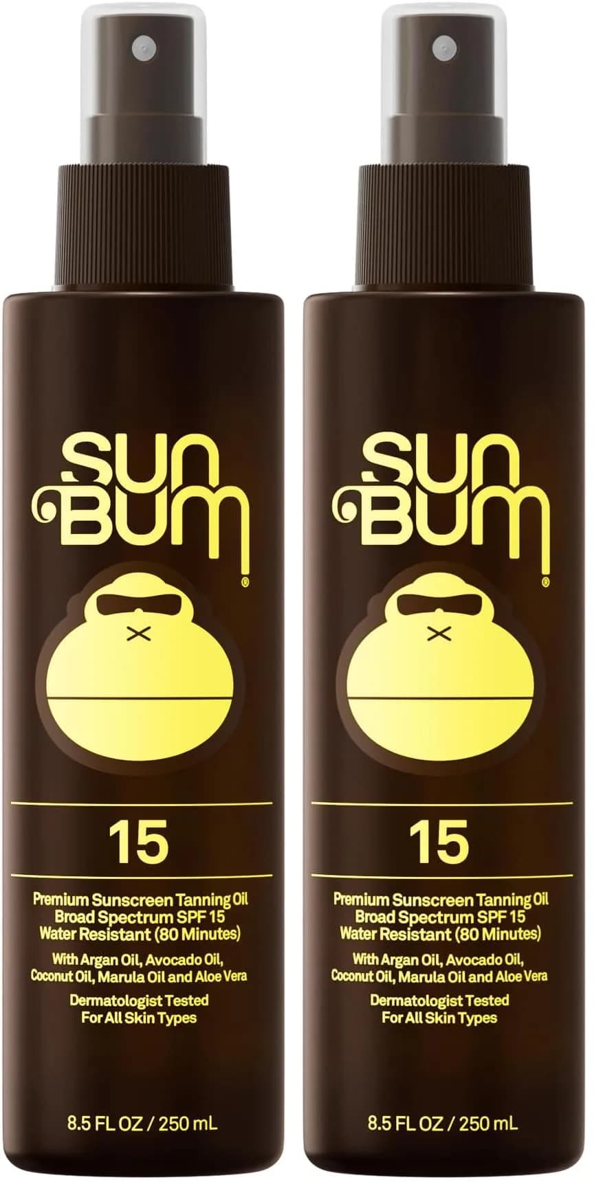 Sun Bum SPF 15 Moisturizing Tanning Oil 532ml (17 Fl Oz) | Broad Spectrum UVA/UVB Protection - main product image