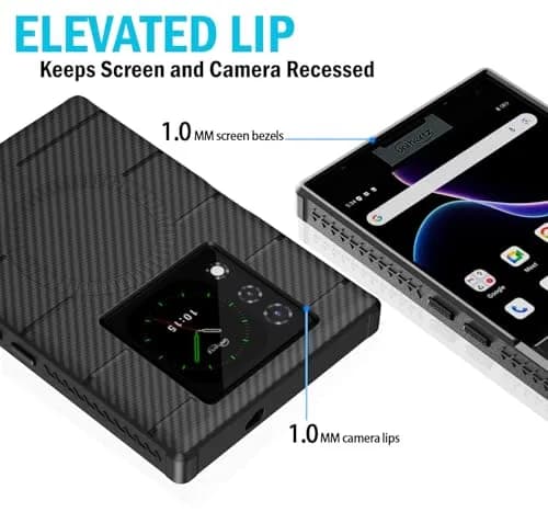 Nakedcellphone Flex Series for Unihertz Titan 2 Phone Case - Carbon Fiber thumbnail 5