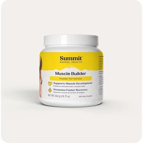 Summit Animal Health Muscle Builder Powder for Horses 90 Day Supply | Amino Acids & Vitamins Support Recovery thumbnail 1