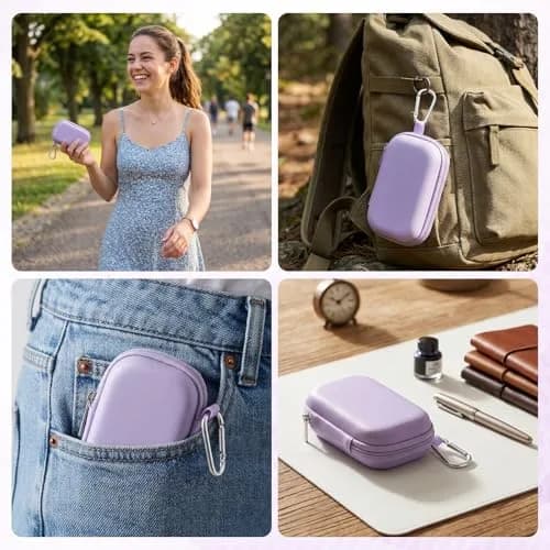 AGPTEK MP3 MP4 Player Case for 2.4'' MP3 Player with Metal Carabiner Clip | All-round Protection & Portable Design thumbnail 8