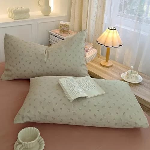AOJIM Floral Duvet Cover Set King Size | Soft Breathable Cotton Bedding for Kids & Adults thumbnail 8