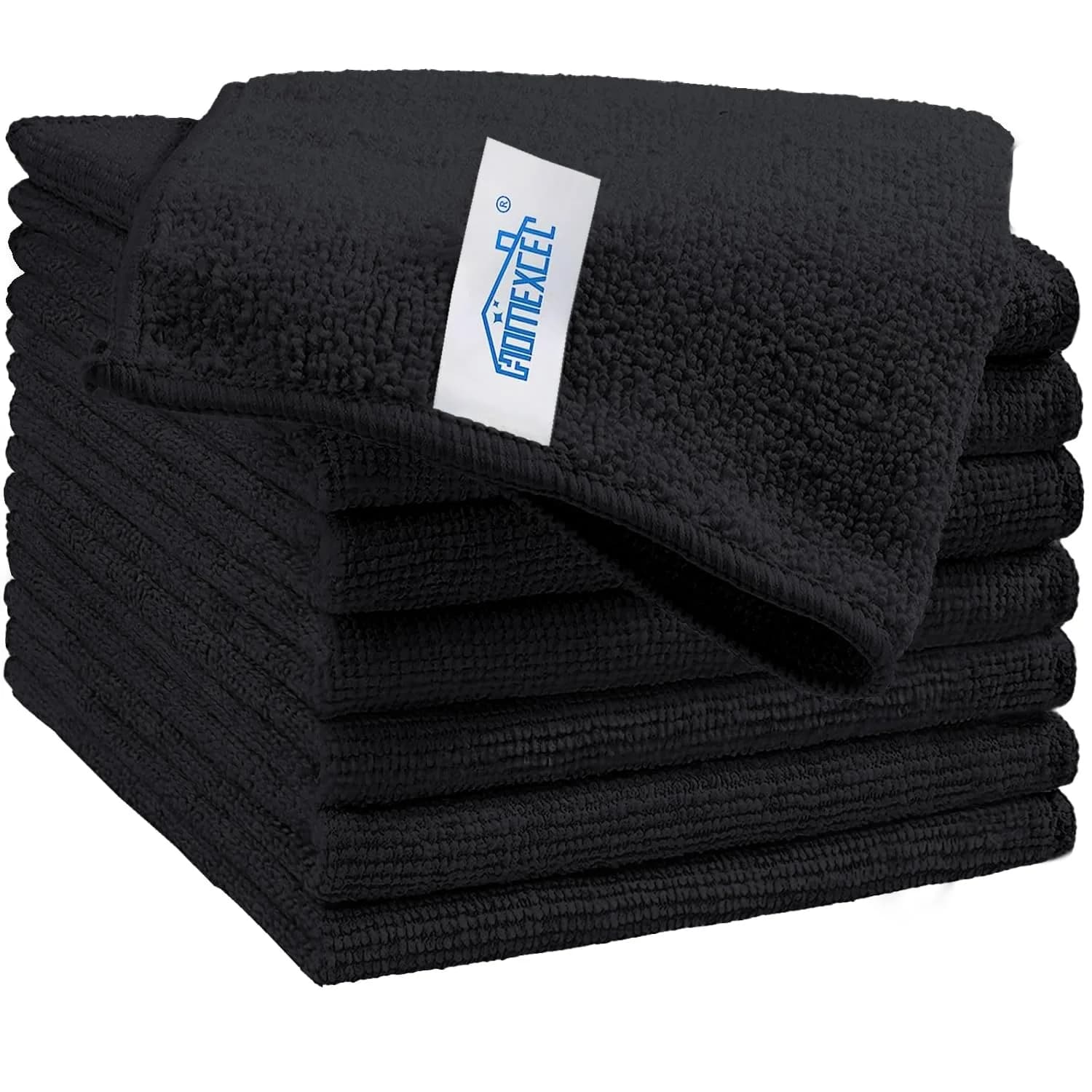 HOMEXCEL Microfiber Cleaning Cloths, 4 Color Assorted | Lint-Free & Scratch-Free — HOMEXCEL Microfiber Cleaning Cloth, Cleaning Rag,Cleaning Towels with 4 Color Assorted