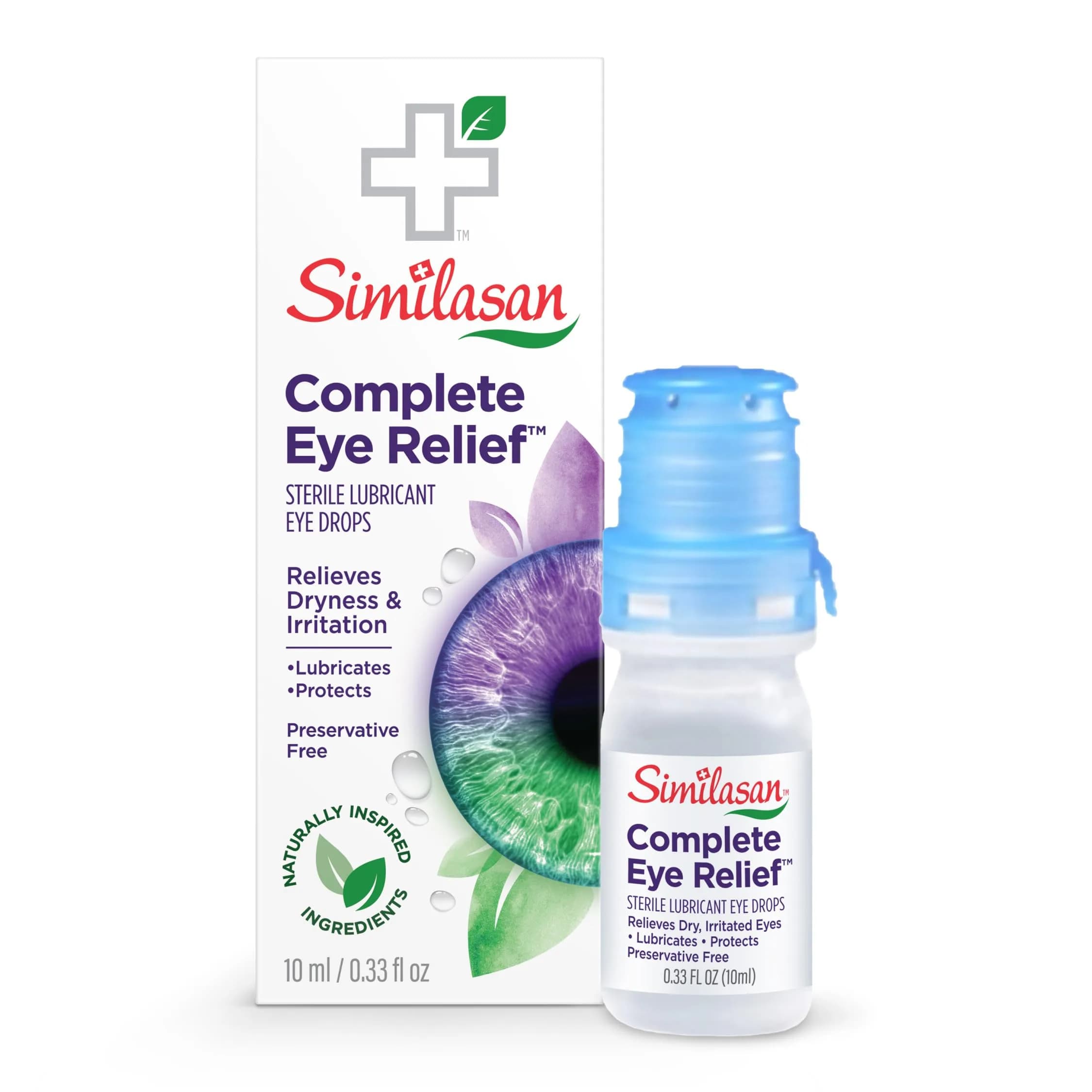 Similasan Complete Eye Relief Drops 0.33 Fl Oz | Naturally Inspired, Preservative-Free, Contact Lens Friendly