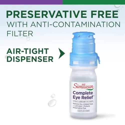 Similasan Complete Eye Relief Drops 0.33 Fl Oz | Naturally Inspired, Preservative-Free, Contact Lens Friendly thumbnail 5