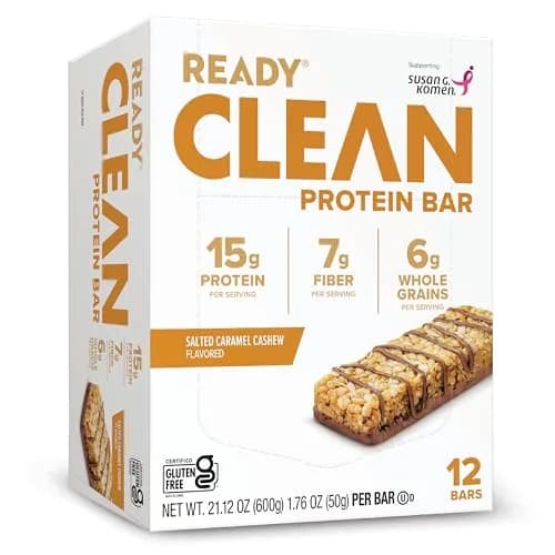 Ready Salted Caramel Cashew Protein Bar 15g | Gluten-Free, Non-GMO, 12 Ct thumbnail 2