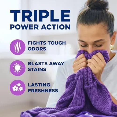 Arm & Hammer Plus OxiClean with Odor Blasters Liquid Laundry Detergent Fresh Burst 2.84 L (96.2 Fl Oz) | Fights 101+ Stains & Odors thumbnail 6