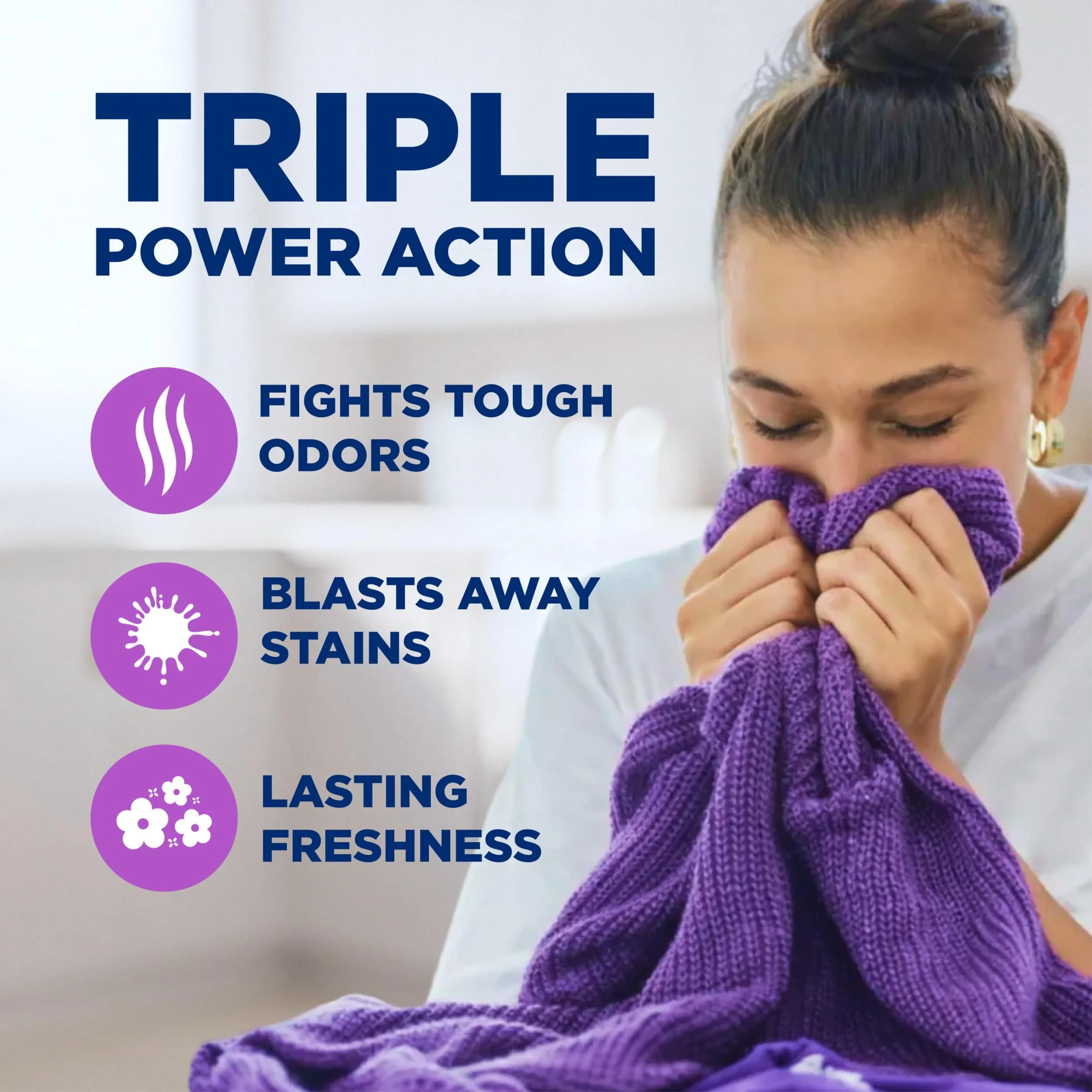 Arm & Hammer Plus OxiClean with Odor Blasters Liquid Laundry Detergent Fresh Burst 2.84 L (96.2 Fl Oz) | Fights 101+ Stains & Odors - view 6