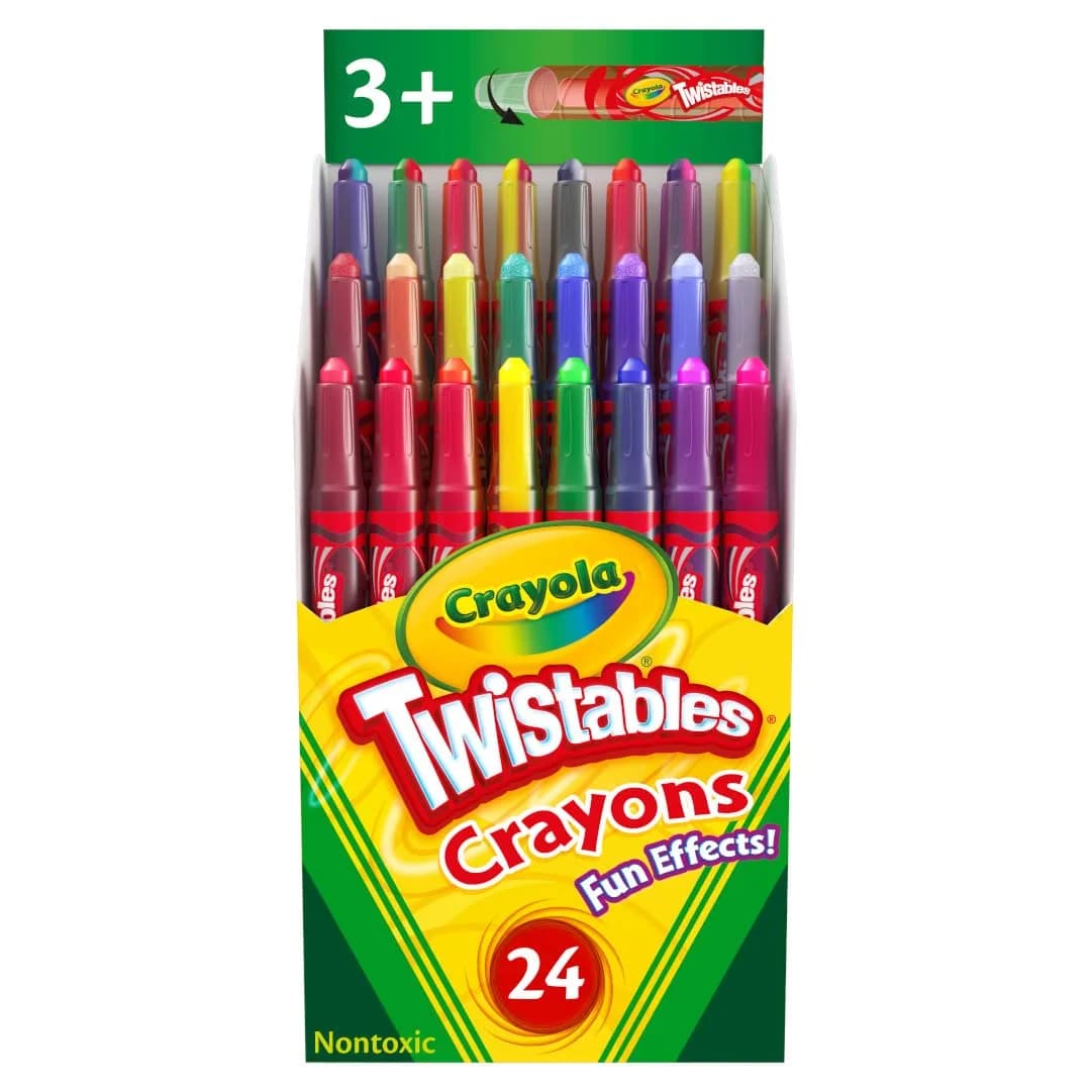 Crayola Mini Twistable Crayons (24 Count) | Non-Toxic Art Supplies - main product image