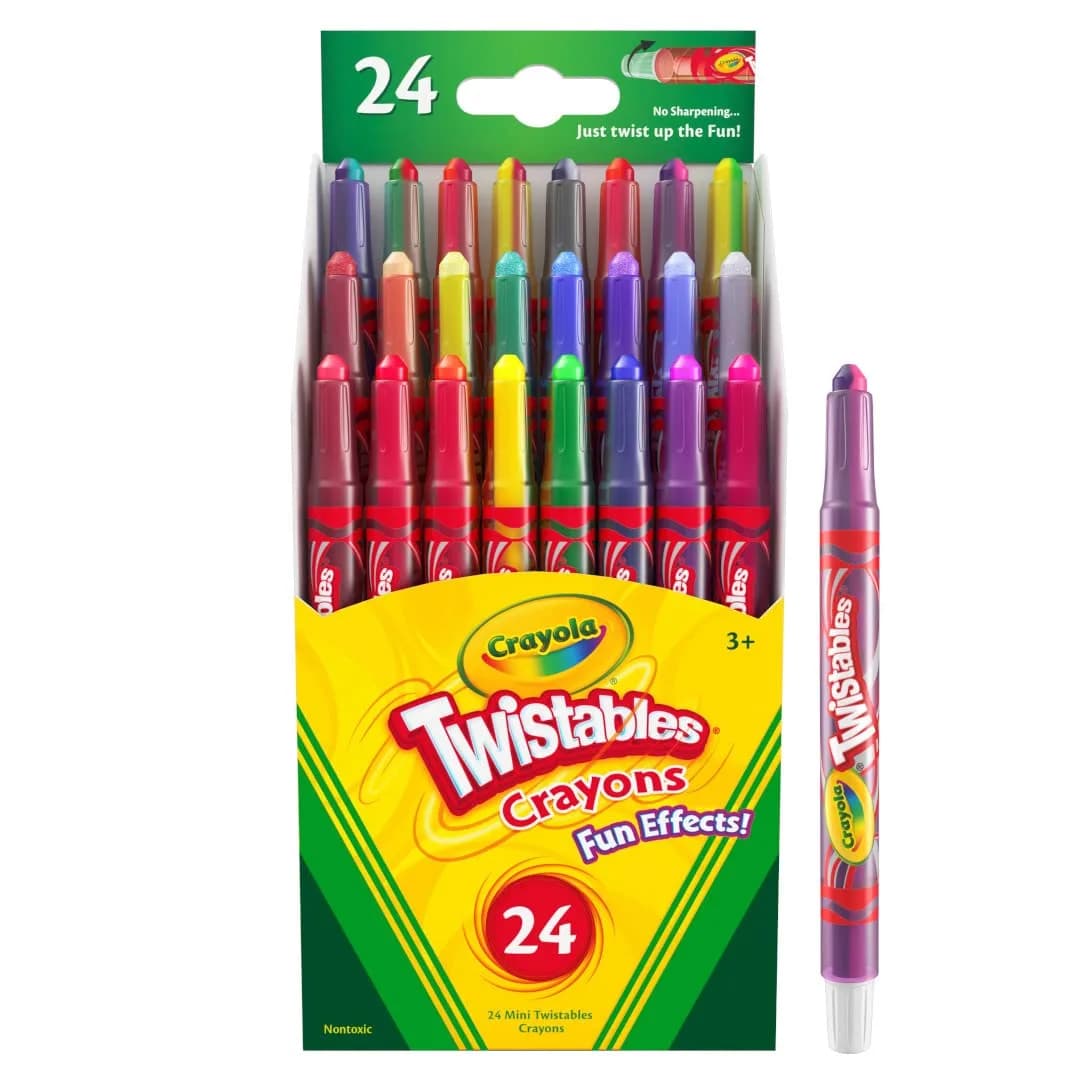 Crayola Mini Twistable Crayons (24 Count) | Non-Toxic Art Supplies - view 2