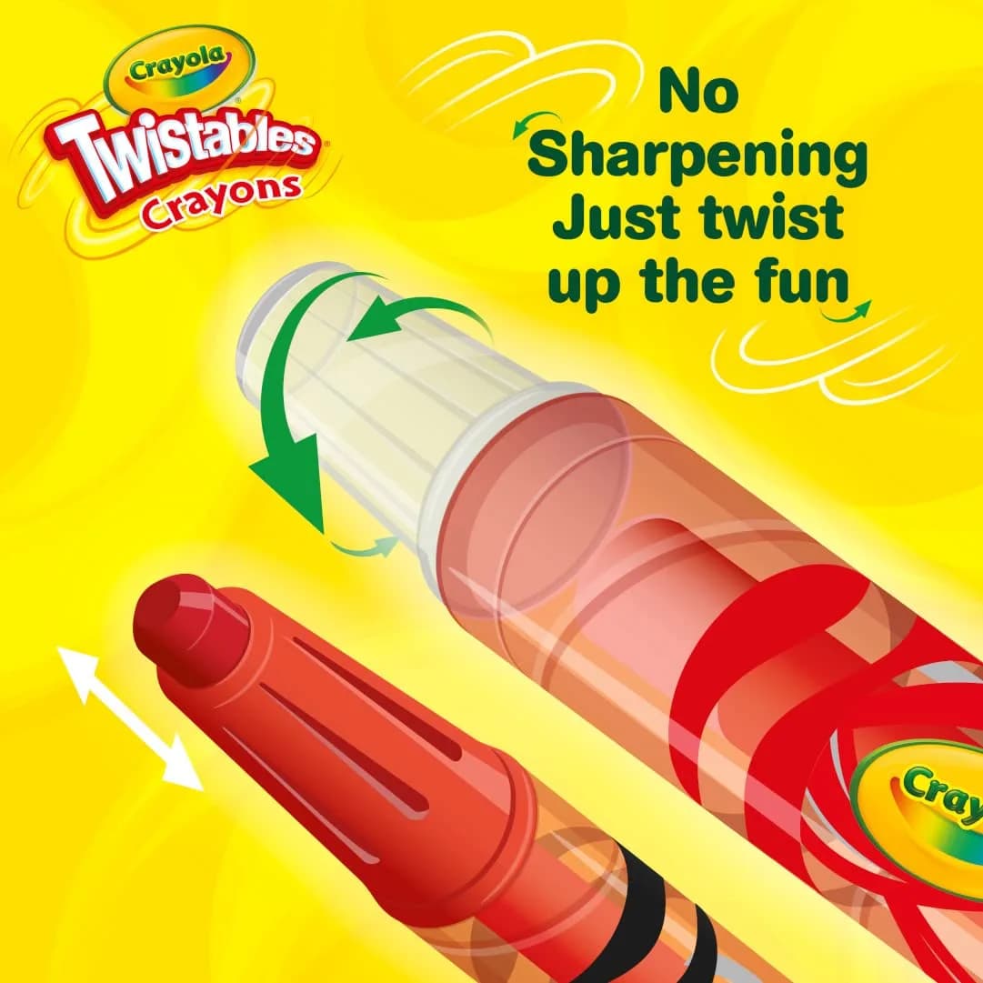 Crayola Mini Twistable Crayons (24 Count) | Non-Toxic Art Supplies - view 4