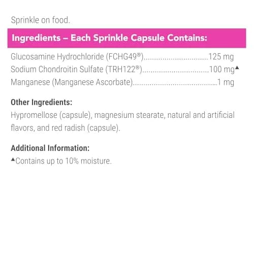 Nutramax Cosequin for Cats Joint Health Supplement Sprinkle Capsules 160 Count (75 mg Glucosamine, 60 mg Chondroitin) | Supports Joint & Skin Health thumbnail 6