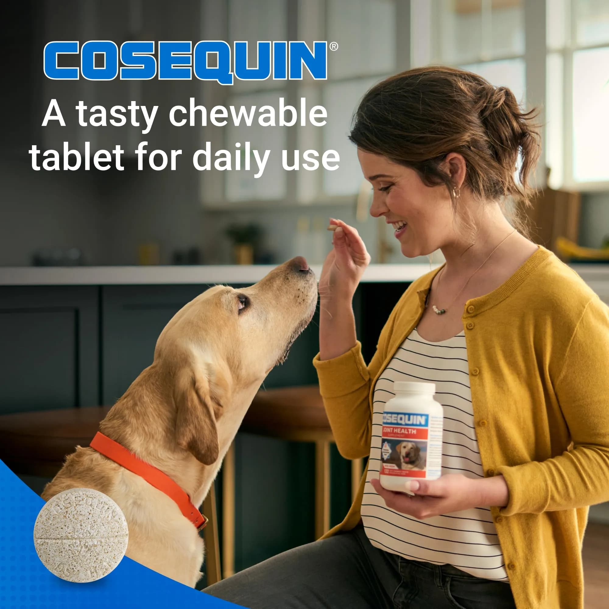 Nutramax Cosequin Dog Joint Health Supplement Tablets, 264 Count (132 Count Pack of 2) | Glucosamine, Chondroitin, MSM for All Breeds thumbnail 4