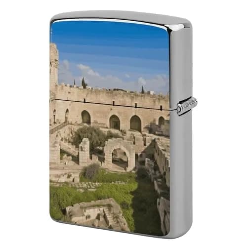 TKJMCSW Israel at The Tower of David Lighter Case Pouch 2.2 x 1.5 in Copper | Scratch & Drop Resistant thumbnail 1