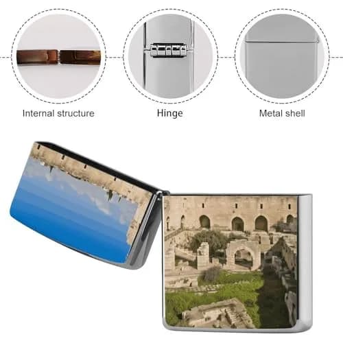 TKJMCSW Israel at The Tower of David Lighter Case Pouch 2.2 x 1.5 in Copper | Scratch & Drop Resistant thumbnail 5