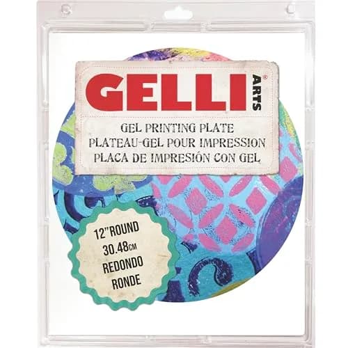 Gelli Arts 12" Round Gel Printing Plate | Monoprinting Made Simple thumbnail 1