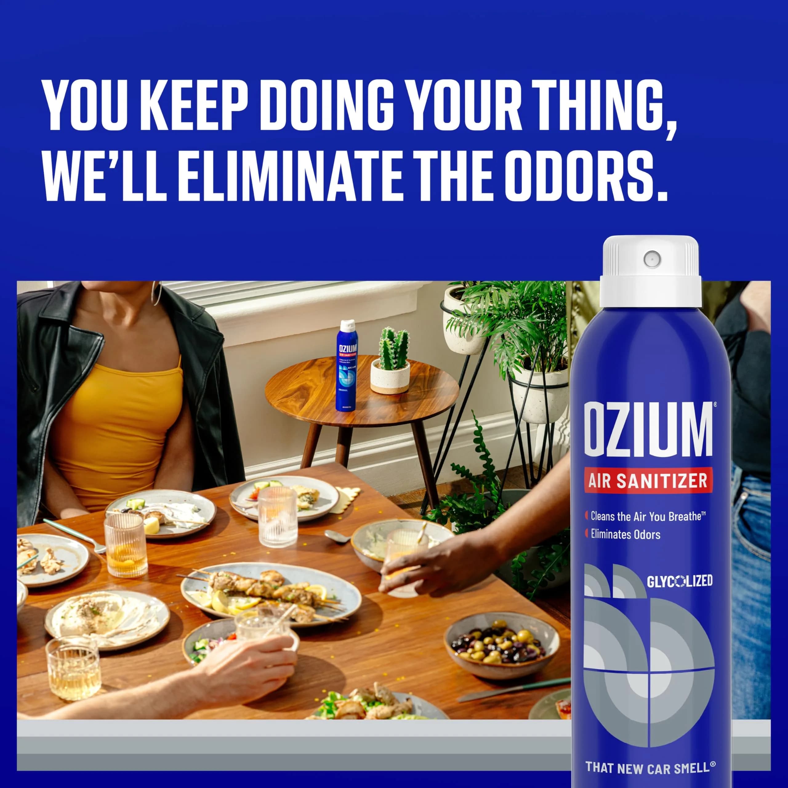Ozium Air Sanitizer Spray, New Car Scent, 8 Ounce (Pack of 1) | Eliminates Odors, Reduces Airborne Bacteria - view 2