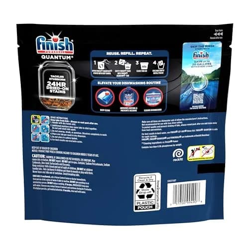 Finish Quantum Dishwasher Pods 100 Count | 24-Hour Dried-On Stain Removal thumbnail 9