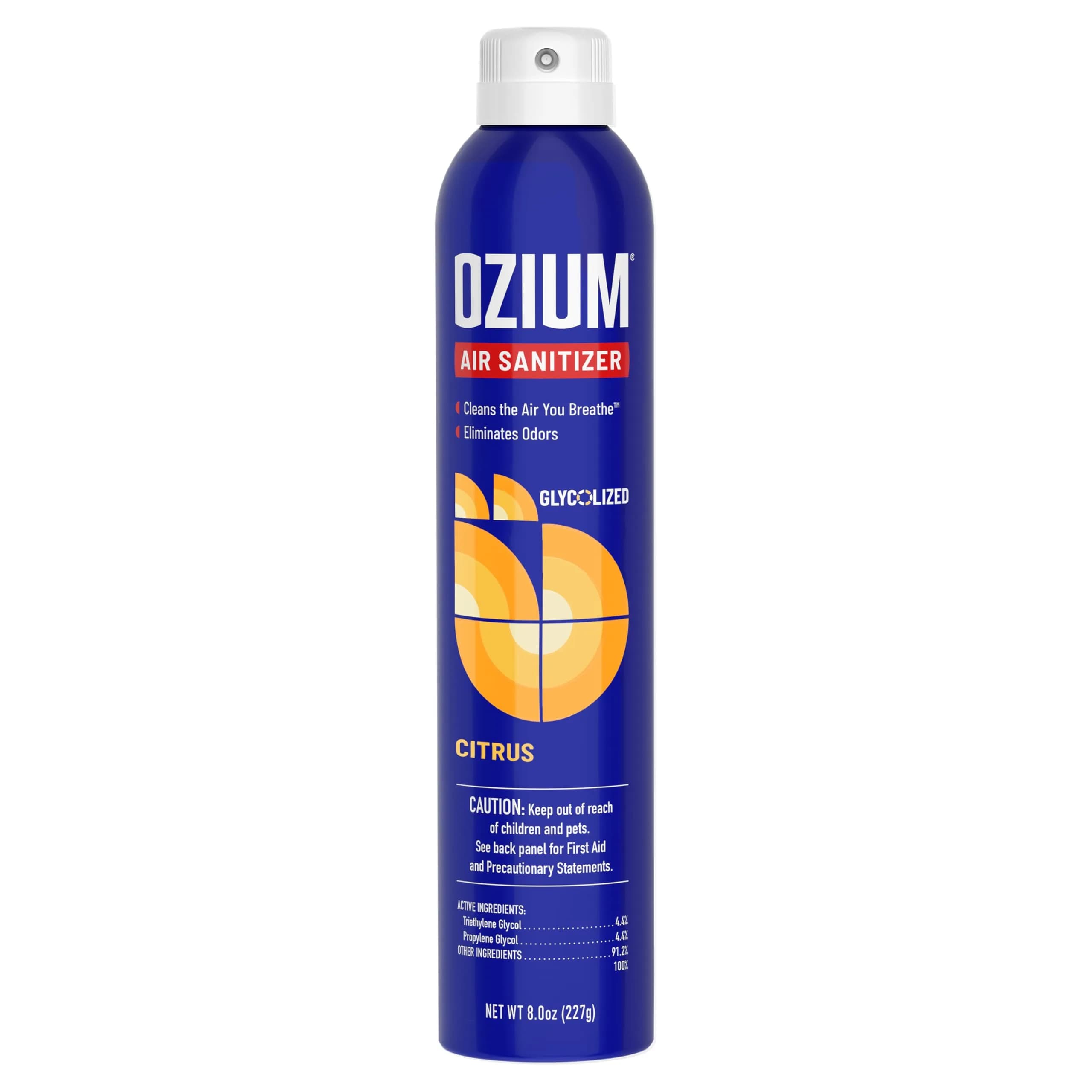 Ozium Citrus Scent Air Sanitizer Spray, 8 Ounce (Pack of 1) | Eliminates Odors, Reduces Airborne Bacteria - main product image