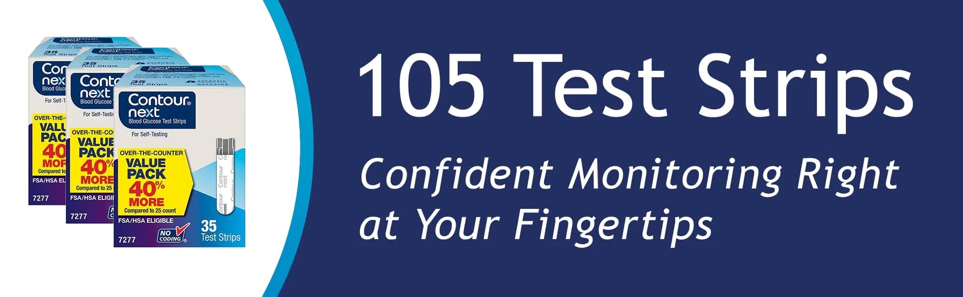 Ascensia Contour Next Blood Glucose Test Strips 105 Count (3x35ct) | Proven Accuracy for Diabetes Management - view 2