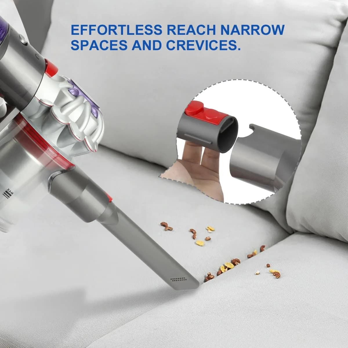 LANMU Crevice Tool for Dyson V15 V12 V11 V10 V9 V8 V7 Gen5 Vacuum Cleaners | Cleans Hard-to-Reach Gaps - view 2