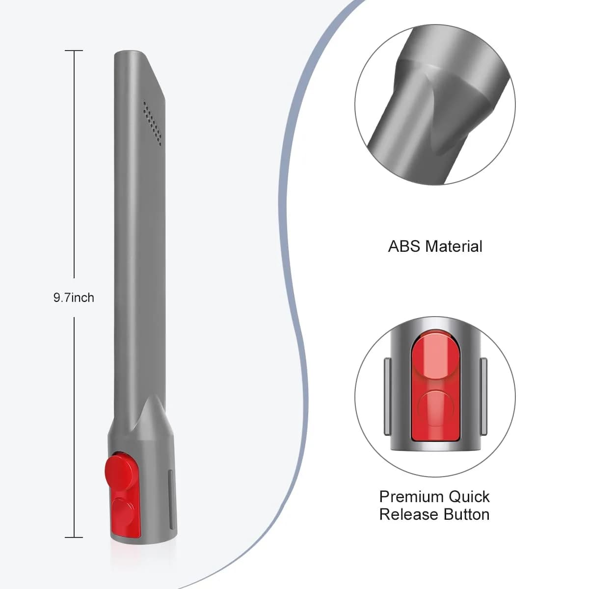 LANMU Crevice Tool for Dyson V15 V12 V11 V10 V9 V8 V7 Gen5 Vacuum Cleaners | Cleans Hard-to-Reach Gaps - view 3