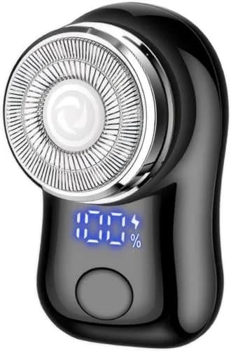 Reodolop Mini Electric Shaver Rotary USB C Rechargeable Lightweight for Travel & Office thumbnail 1
