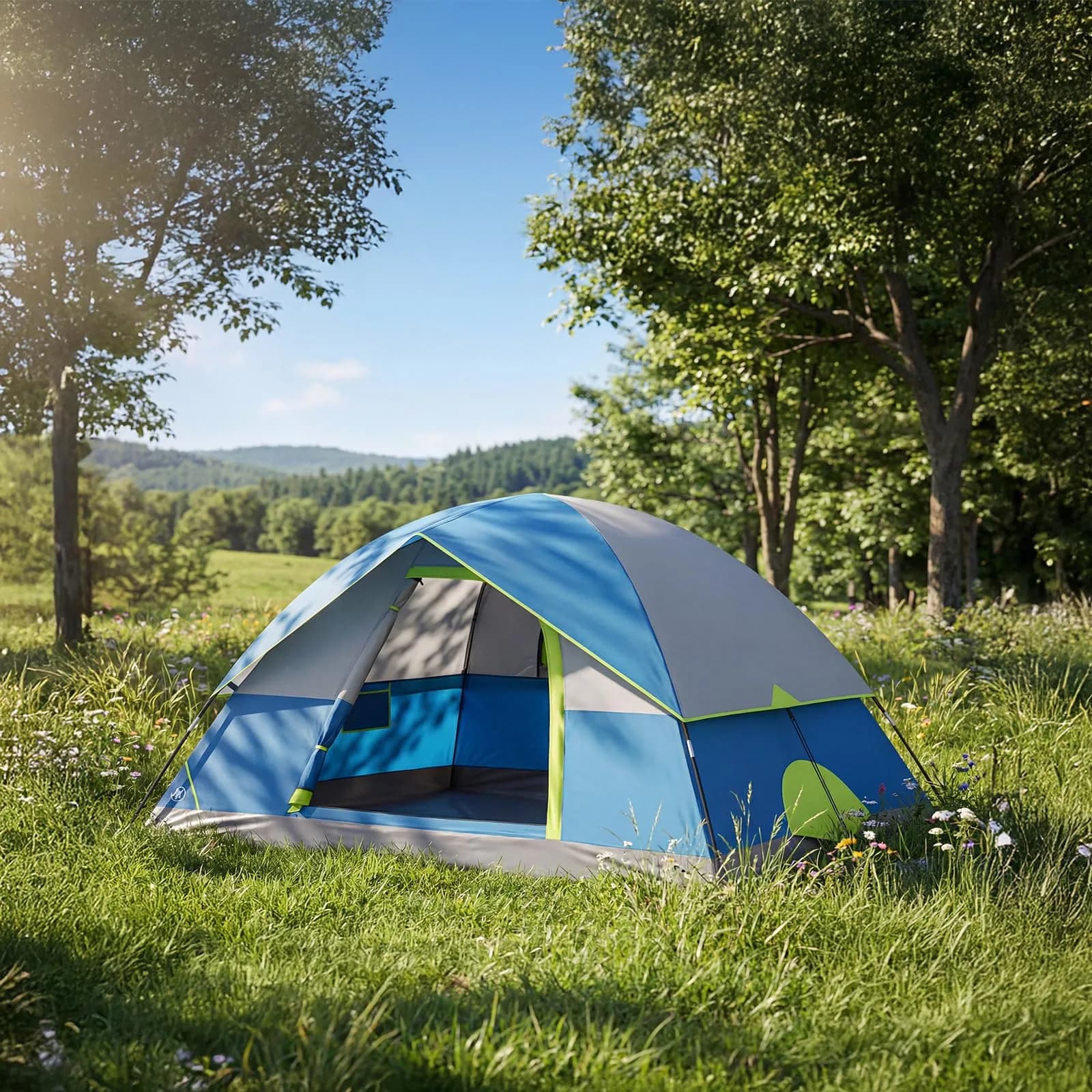 NEWBULIG Camping Tent 2 Person | Waterproof Dome Structure, Quick Setup, Lightweight for Outdoor Adventures