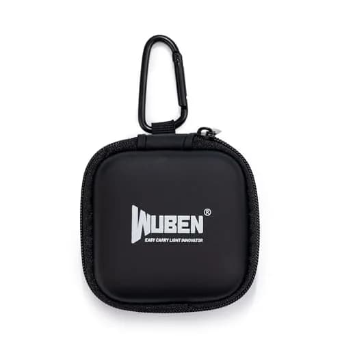 WUBEN G5 Flashlight Holster, EDC Portable Mini Flashlight Pouch 75*75*30mm | Water-Resistant EVA Storage Case with Carabiner Clip thumbnail 1