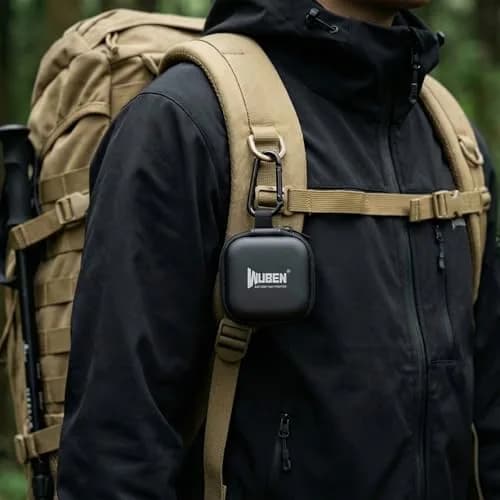 WUBEN G5 Flashlight Holster, EDC Portable Mini Flashlight Pouch 75*75*30mm | Water-Resistant EVA Storage Case with Carabiner Clip thumbnail 6
