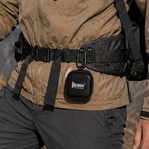 WUBEN G5 Flashlight Holster, EDC Portable Mini Flashlight Pouch 75*75*30mm | Water-Resistant EVA Storage Case with Carabiner Clip thumbnail 7
