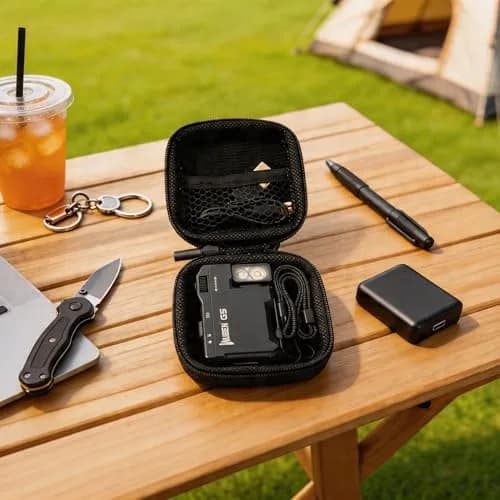 WUBEN G5 Flashlight Holster, EDC Portable Mini Flashlight Pouch 75*75*30mm | Water-Resistant EVA Storage Case with Carabiner Clip thumbnail 9