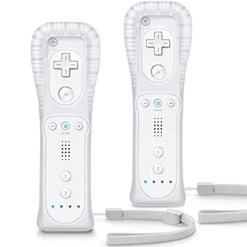 TIANHOO Wii Controller 2 Pack | Precise Motion-Sensing, Upgraded Version for Wii/Wii U, White (≤120 chars) thumbnail 1